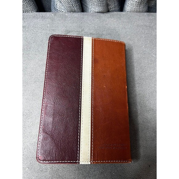 Zondervan Compact Thinline NIV Study Bible Bonded Leather Striped 2006 - Picture 3 of 11